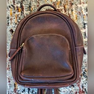 Roots Chelsea Mini Leather Backpack